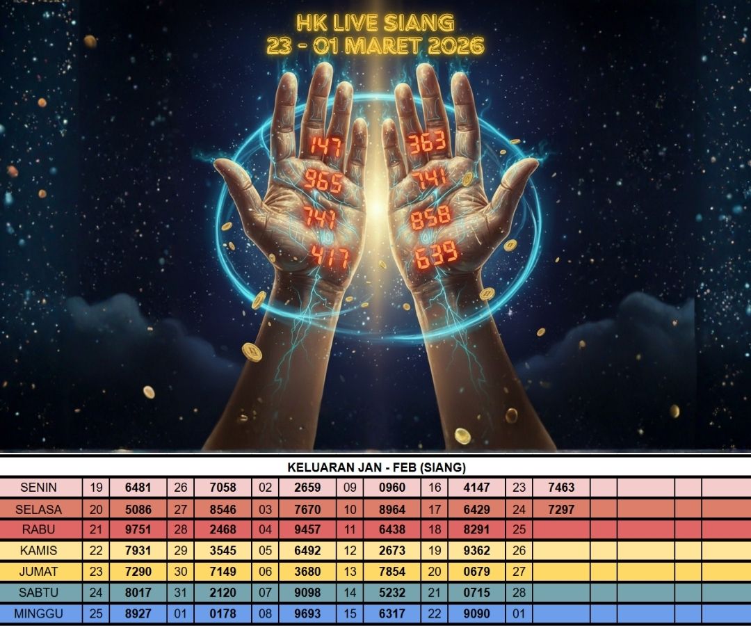 HK LIVE SIANG 23 - 01 MARET 2026